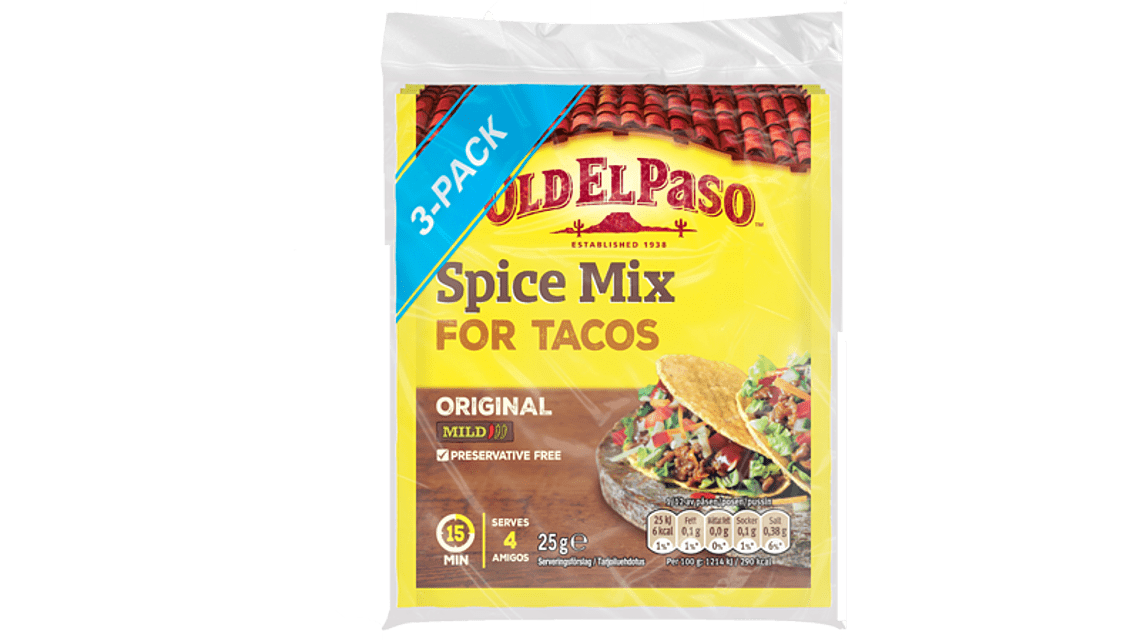 Taco Spice Mix Original 3 pack Old El Paso